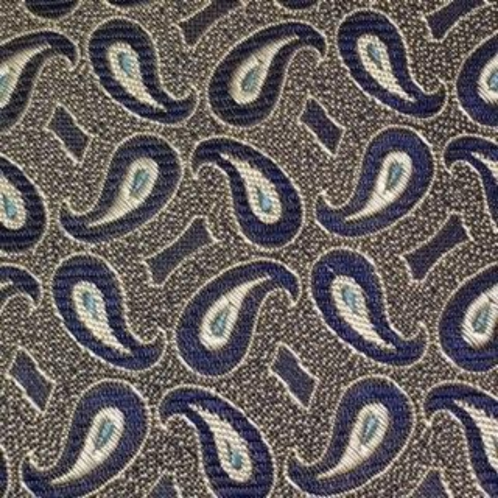 Burberrys of London Tie 100% Silk Paisley Italian - Picture 3 of 7